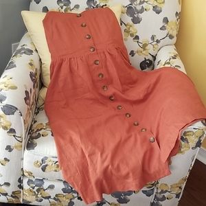 Reitmans Linen Blend Midi Dress